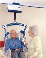 Ceiling lifts assist in moving people with mobility problems, and help prevent injury to caregivers. Ceiling lifts, floor lift, home elevator, Houston, Sugarland