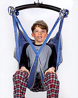 When attached to a lift, slings comfortably carry people during lift or transfer. slings, home elevator, ceiling lift, Houston, Belleaire, Clear Lake